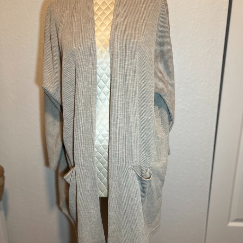 DONNI Ribbed Pocket Open Front Cardigan Sweater, One Size *NWT